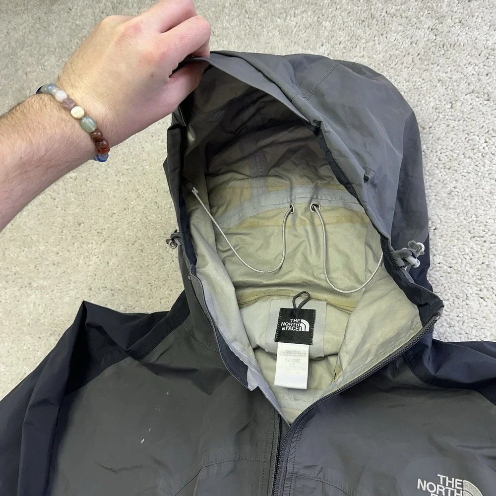 Vintage The North Face Mountain Jacket‎ Mens XL Gore Tex Gray Shell AS-IS Y2K